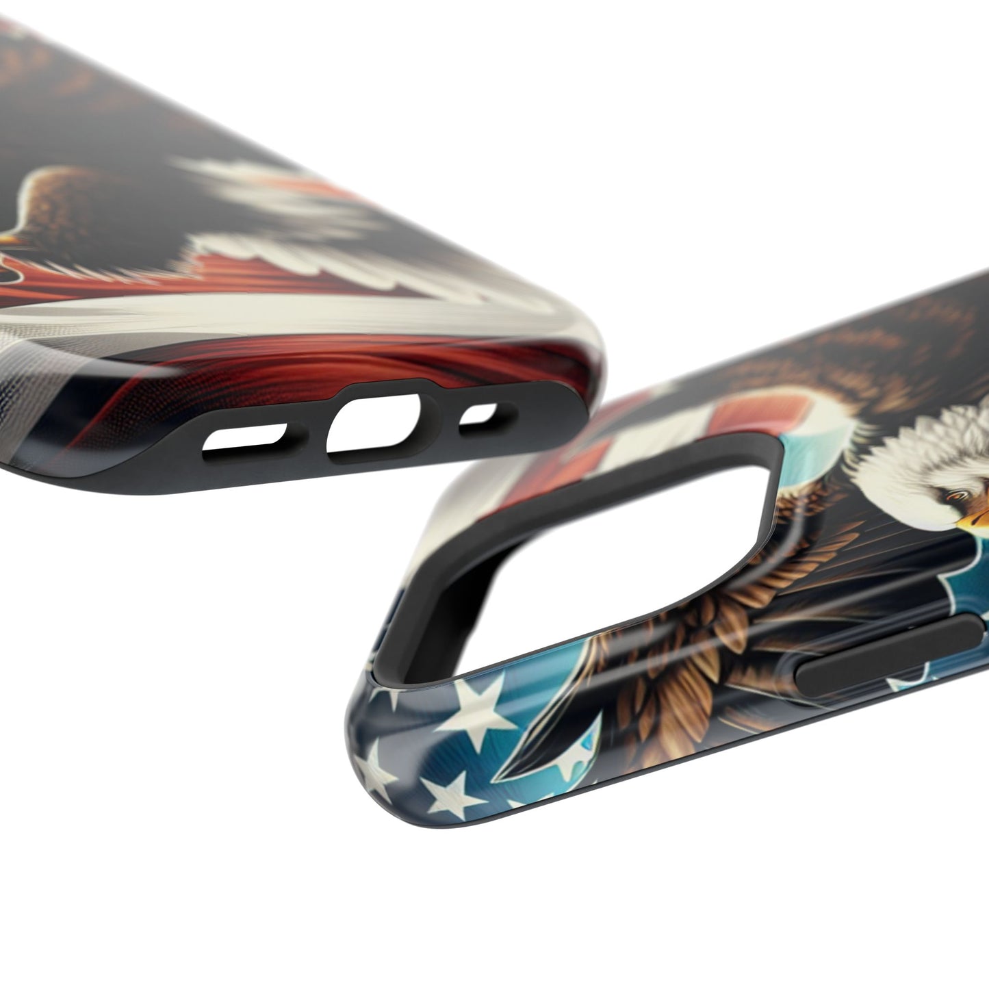 iPhone 13-16  Patriotic Eagle Magnetic Tough Cases, 4th of July
