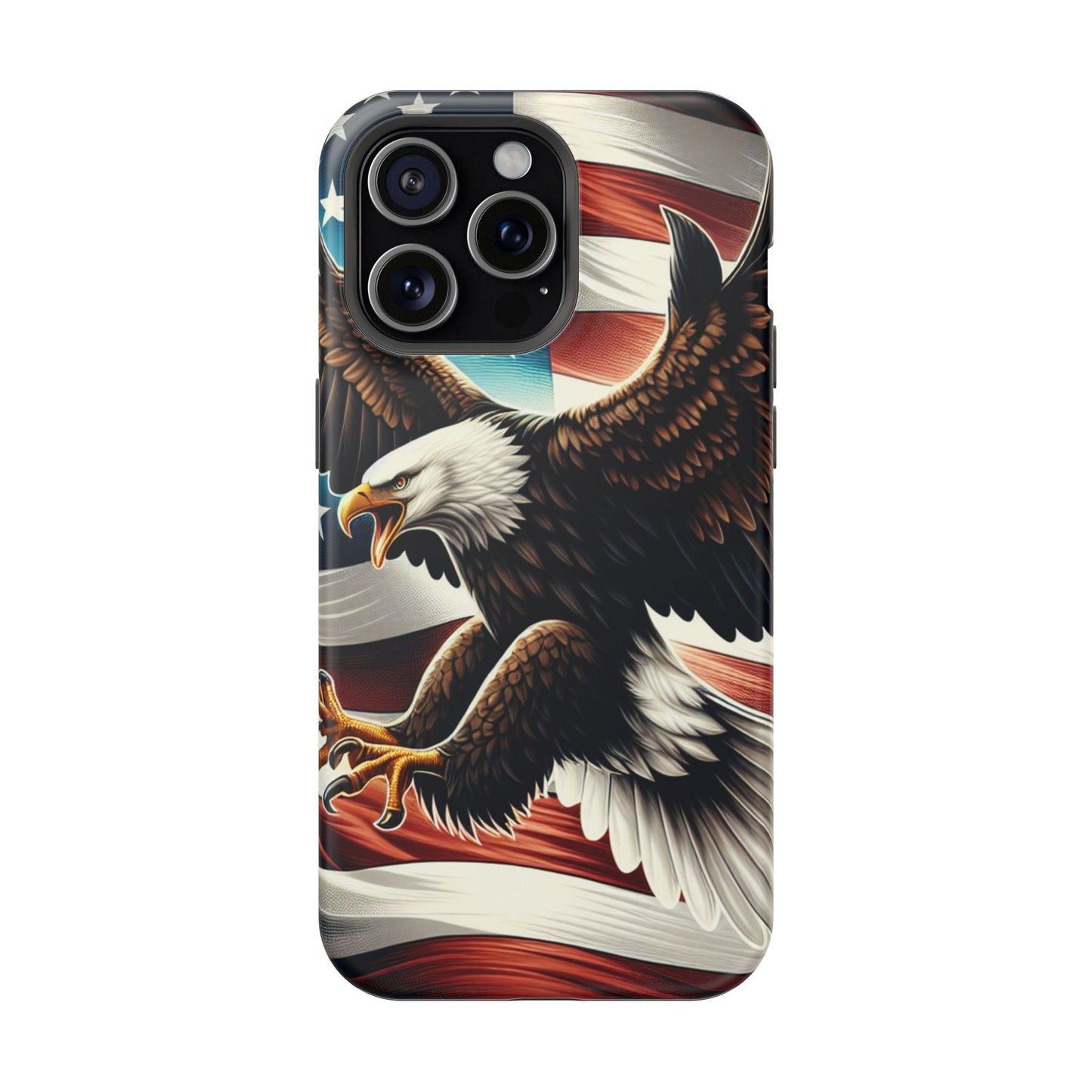 iPhone 13-16  Patriotic Eagle Magnetic Tough Cases, 4th of July