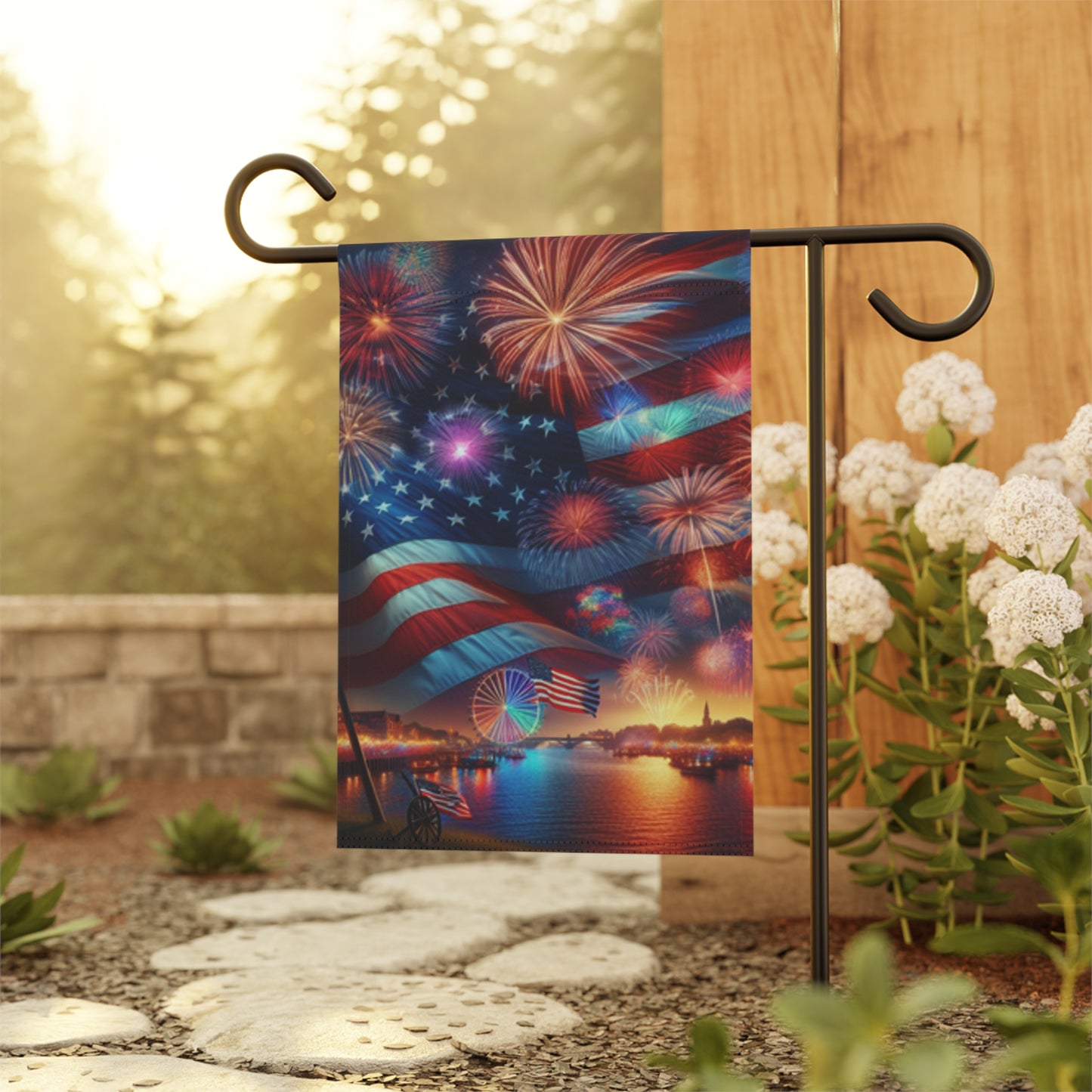 Patriotic Garden Banner - 4th of July Decor, Independence Day Flag, Outdoor Decoration, Summer Celebration Flag, American Flag Banner