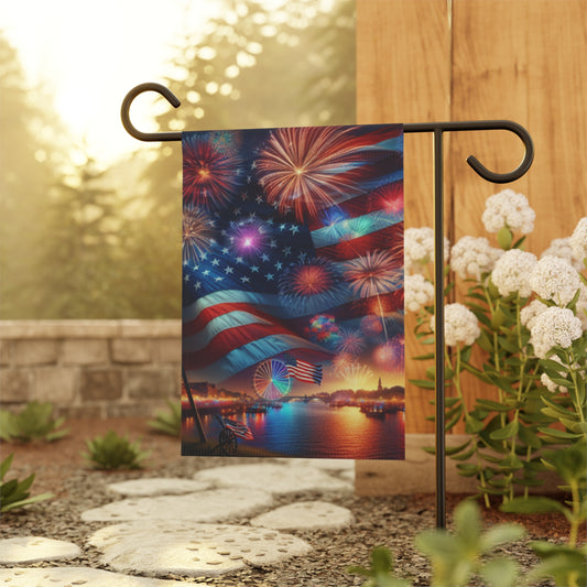 Patriotic Garden Banner - 4th of July Decor, Independence Day Flag, Outdoor Decoration, Summer Celebration Flag, American Flag Banner
