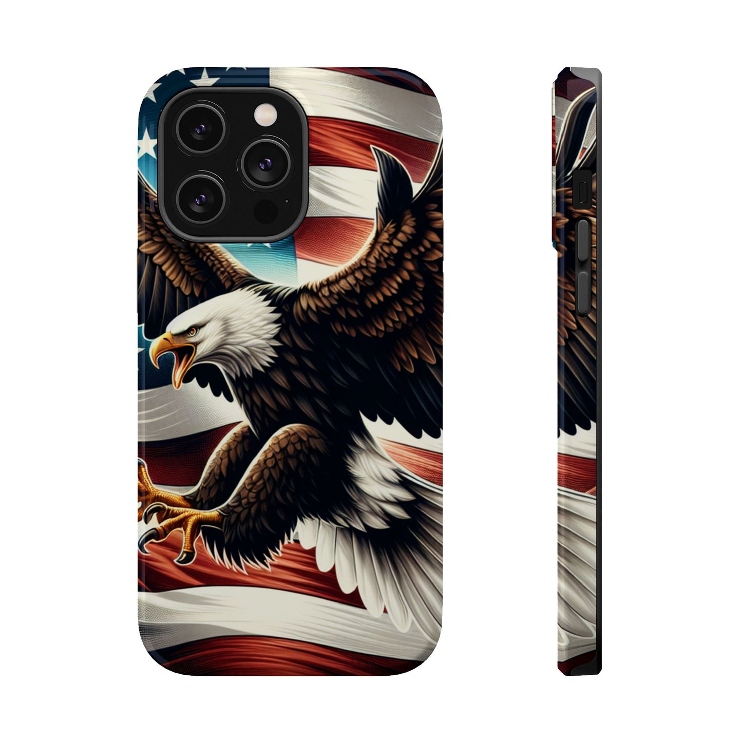 iPhone 13-16  Patriotic Eagle Magnetic Tough Cases, 4th of July
