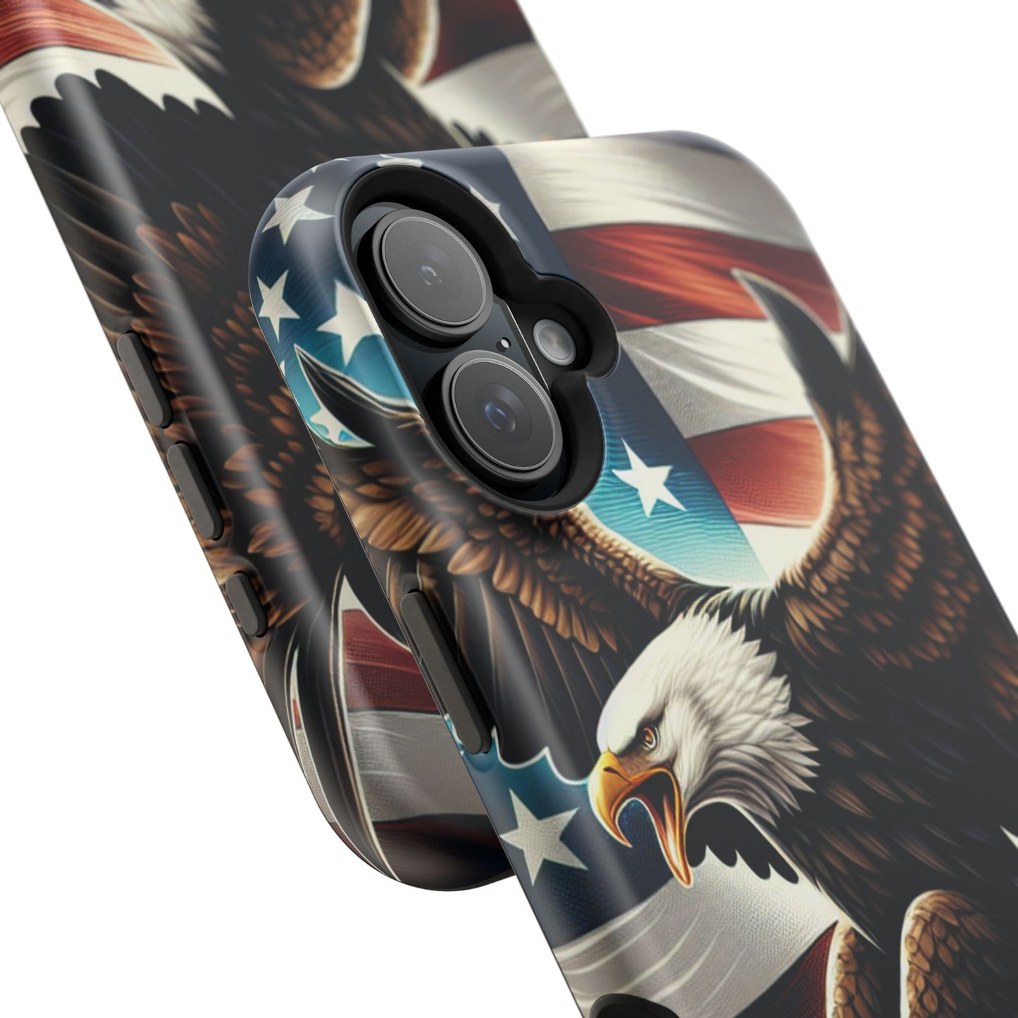 iPhone 13-16  Patriotic Eagle Magnetic Tough Cases, 4th of July
