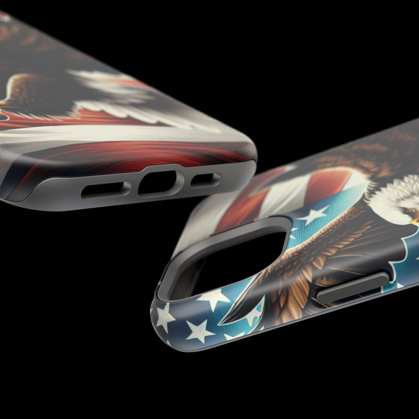 iPhone 13-16  Patriotic Eagle Magnetic Tough Cases, 4th of July