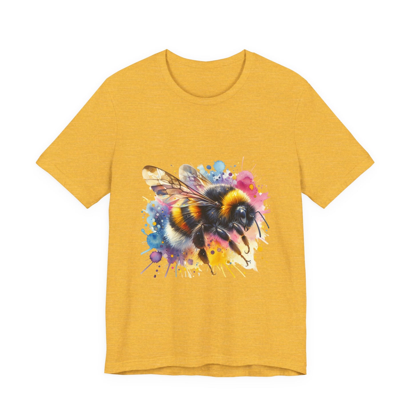 Bee Watercolor Unisex Tee | Nature Lover Gift, Summer Style, Eco-Friendly Fashion, Bee Conservation Awareness, Birthday Present