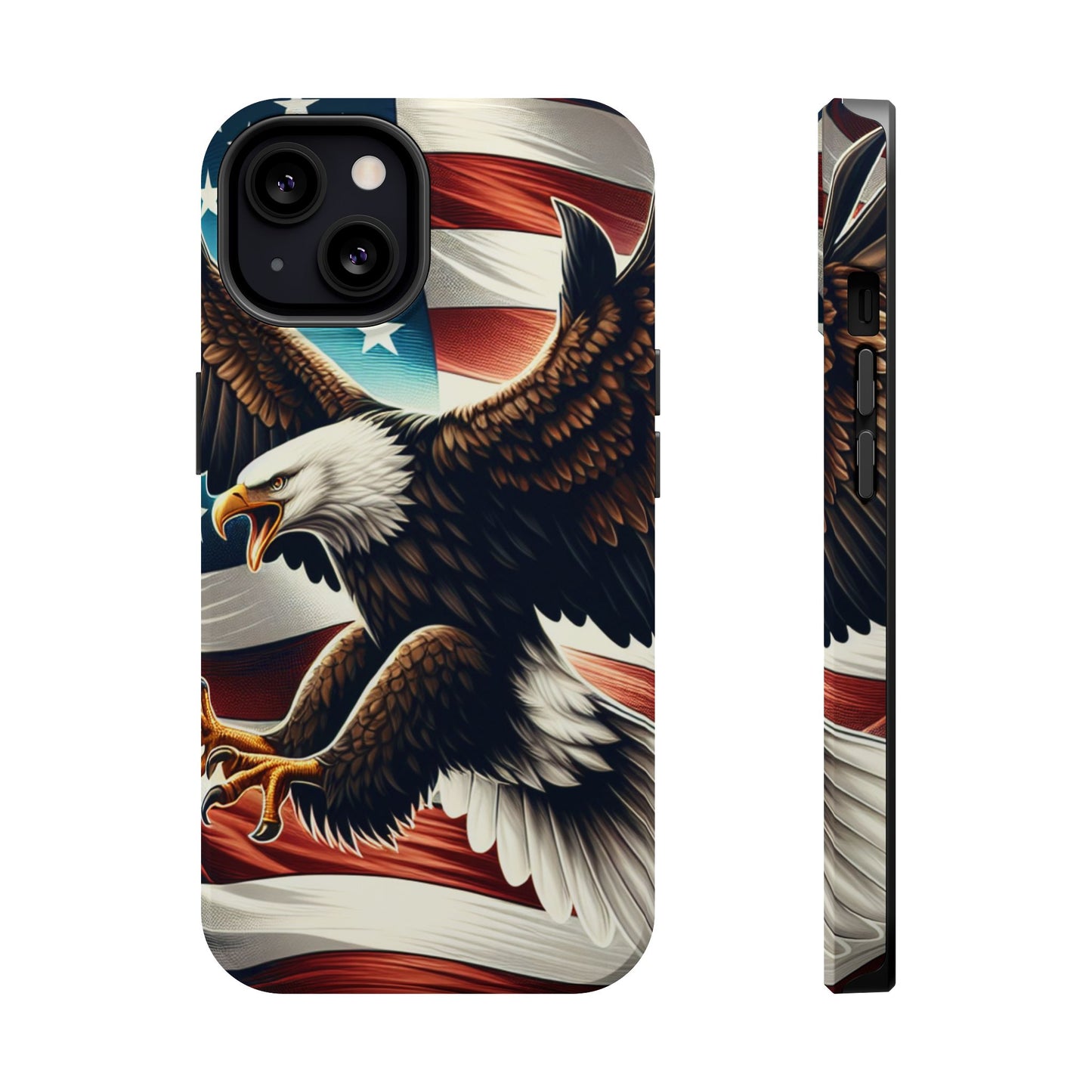 iPhone 13-16  Patriotic Eagle Magnetic Tough Cases, 4th of July