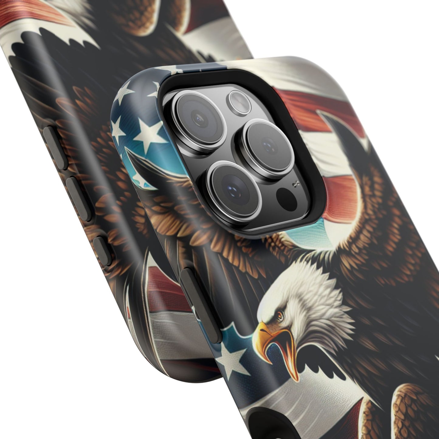 iPhone 13-16  Patriotic Eagle Magnetic Tough Cases, 4th of July