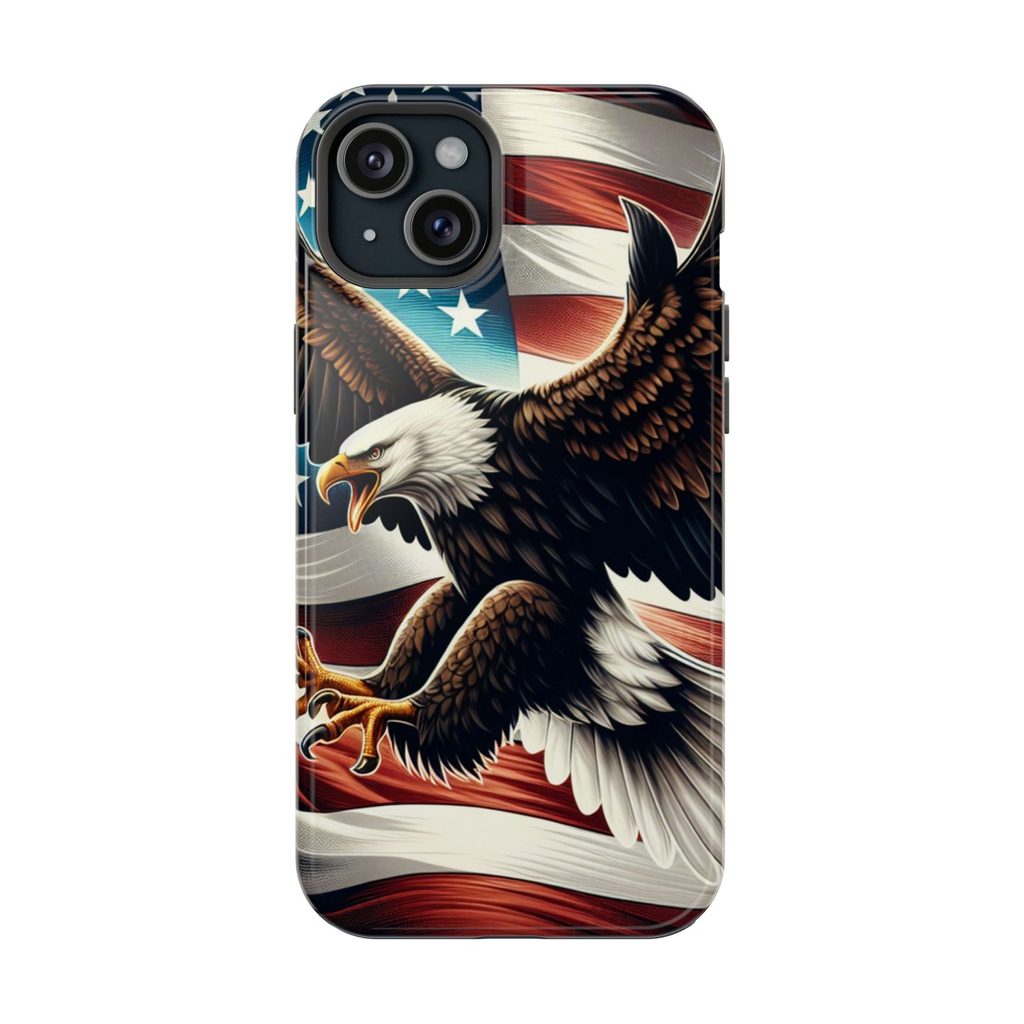 iPhone 13-16  Patriotic Eagle Magnetic Tough Cases, 4th of July