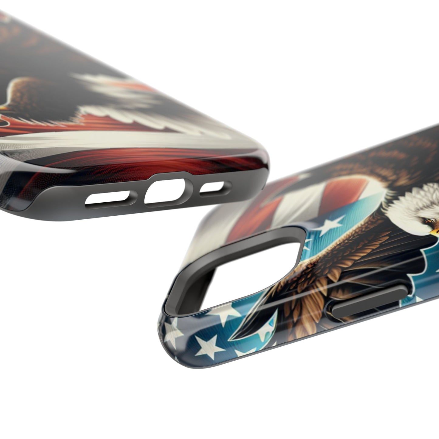 iPhone 13-16  Patriotic Eagle Magnetic Tough Cases, 4th of July