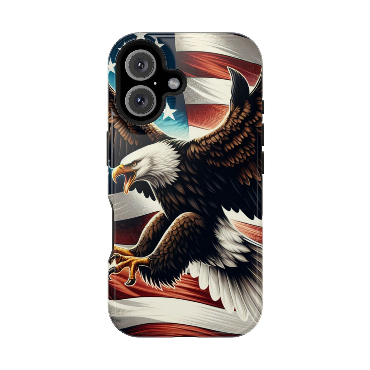 iPhone 13-16  Patriotic Eagle Magnetic Tough Cases, 4th of July