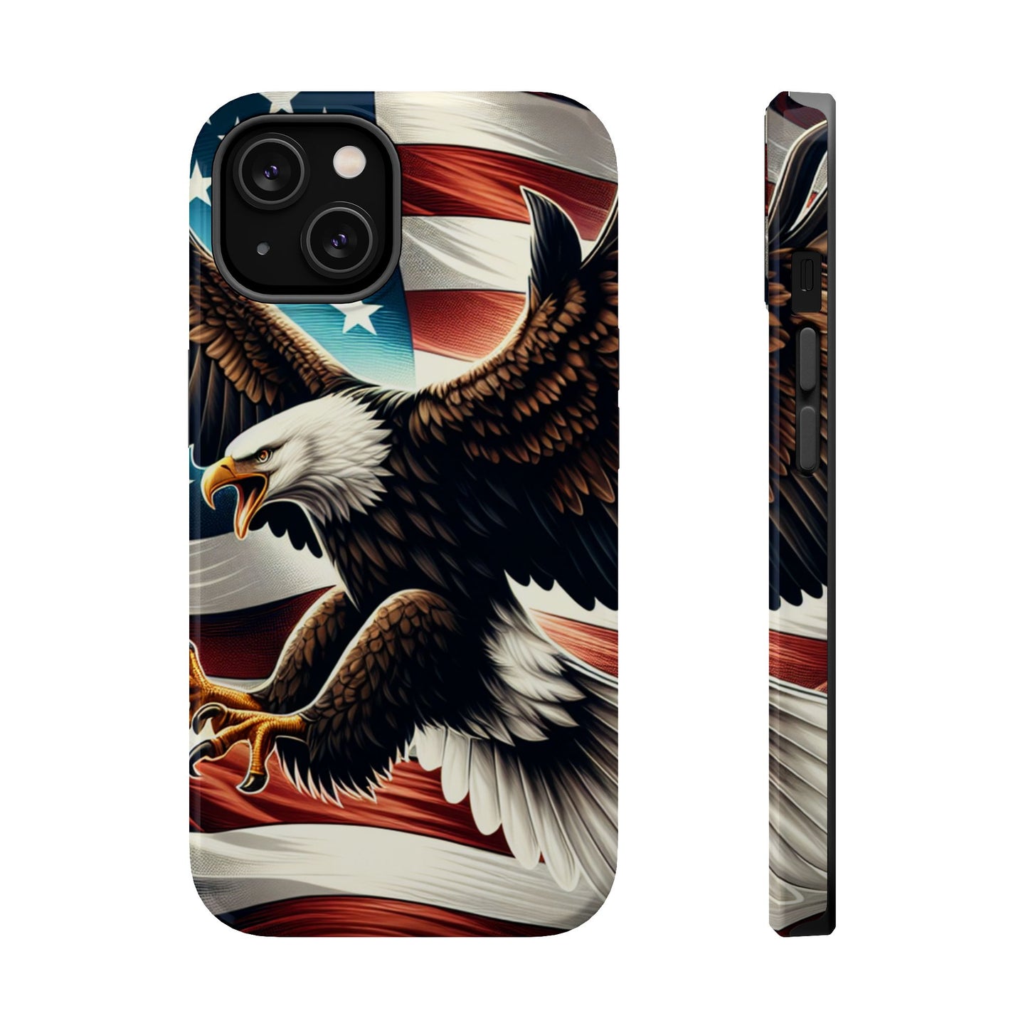 iPhone 13-16  Patriotic Eagle Magnetic Tough Cases, 4th of July