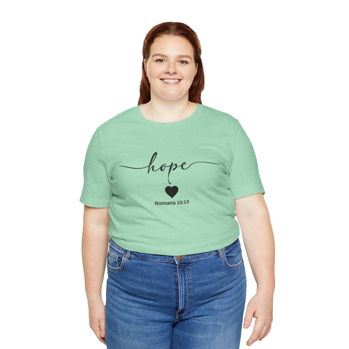 Hope-Inspired Unisex Short Sleeve Tee | Christian Gift, Inspirational Apparel, Motivational Shirt, Faith-Based Clothing, Bible Verse Tee