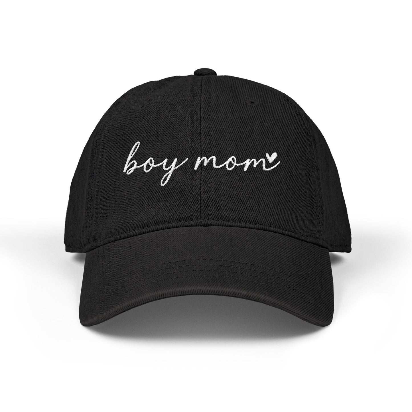 Denim Hat - 'Boy Mom' Embroidery, Perfect Gift for Moms