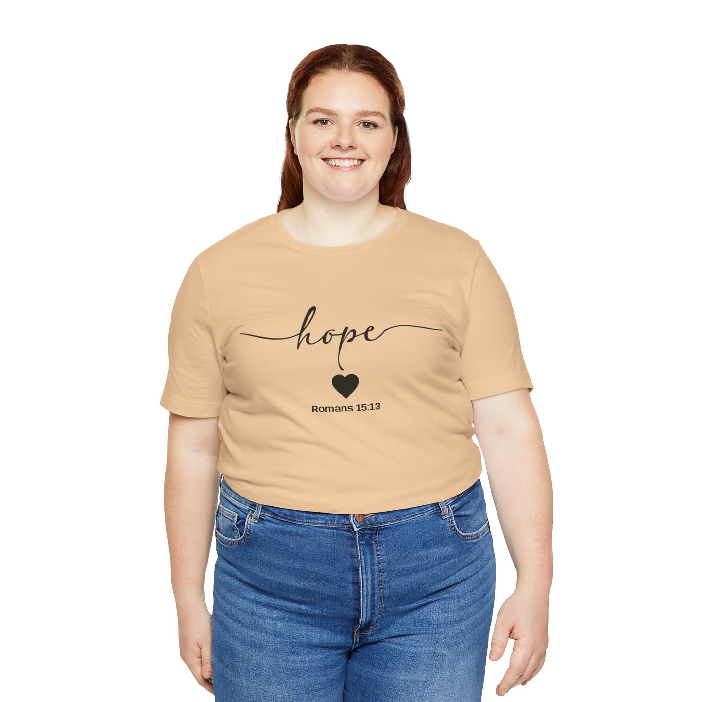 Hope-Inspired Unisex Short Sleeve Tee | Christian Gift, Inspirational Apparel, Motivational Shirt, Faith-Based Clothing, Bible Verse Tee