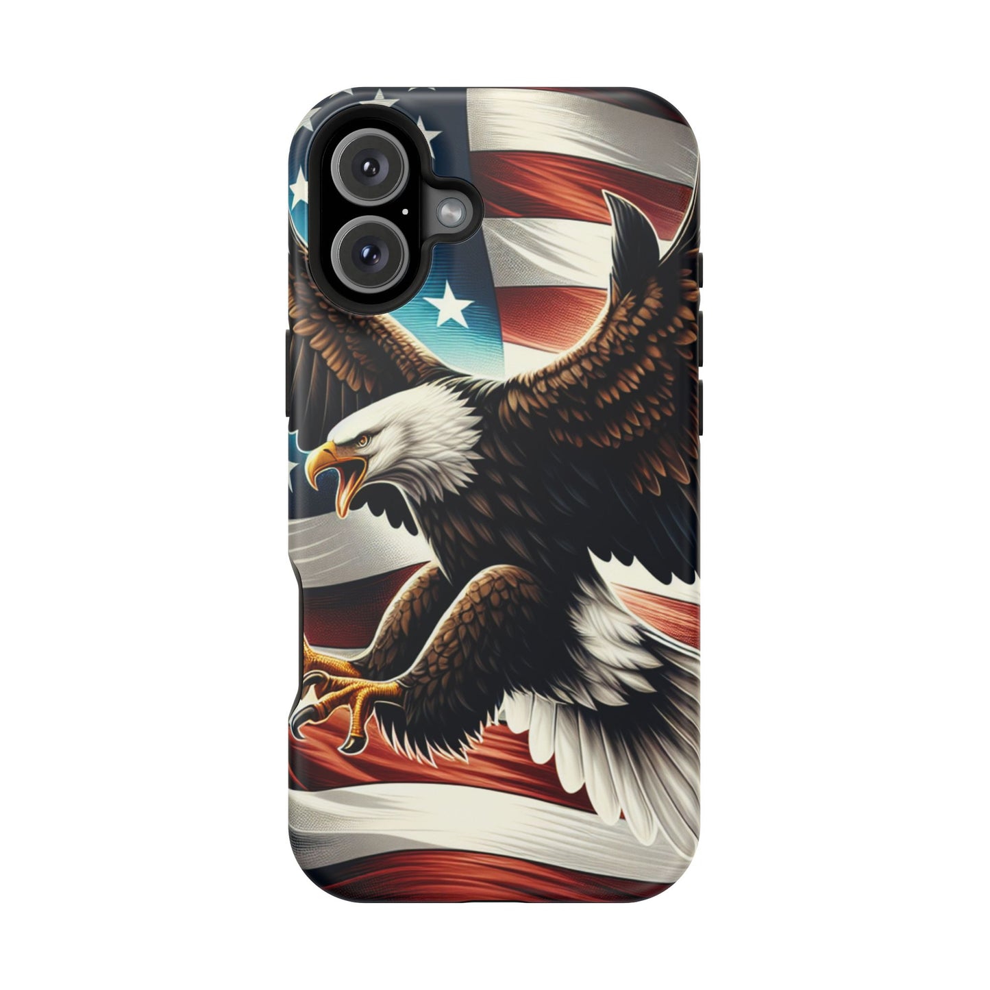 iPhone 13-16  Patriotic Eagle Magnetic Tough Cases, 4th of July
