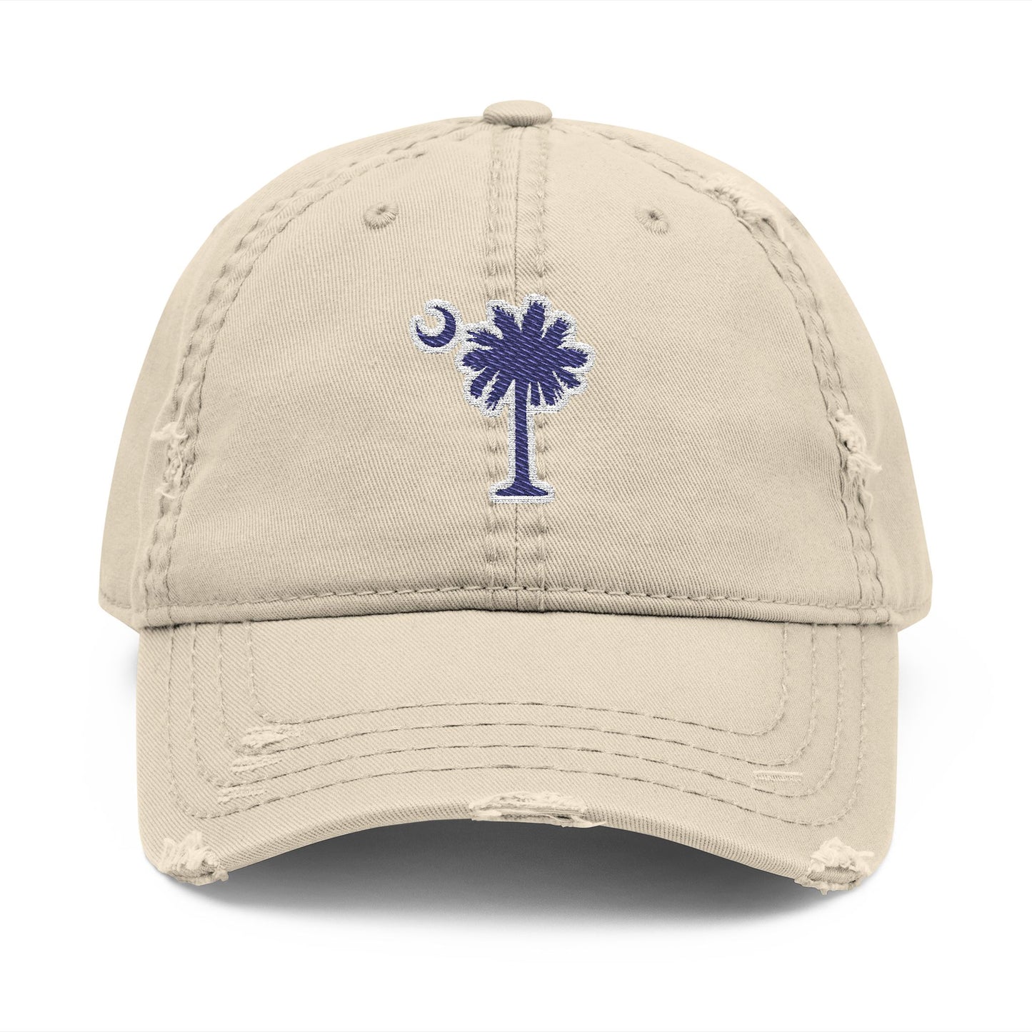 South Carolina Distressed Dad Hat (Embroidery)