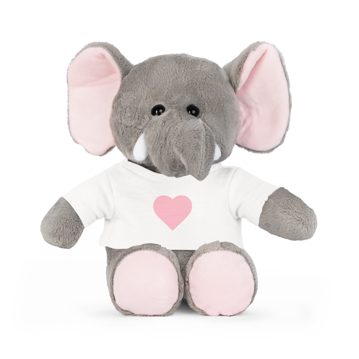 Adorable Heart-Purple Plush Toy with Custom T-Shirt, Cute Gift for Kids, Baby Shower, Birthday, Valentine's Day, Nursery Décor