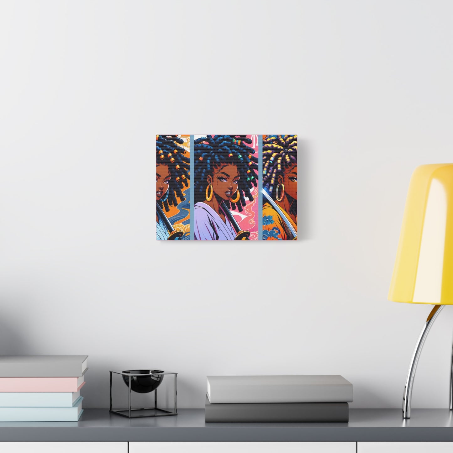 Artistic Canvas Wall Decor, Afrocentric Artwork, Contemporary Home Decor, Unique Gift for Art Lovers, Black-Owned Art