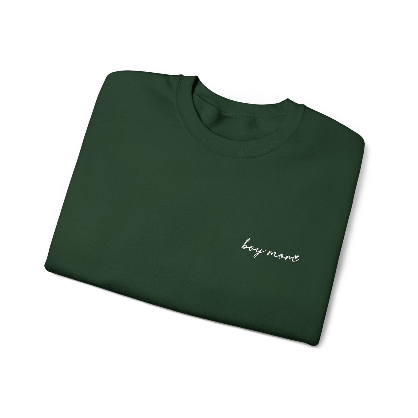 Embroidered Boy Mom Unisex Heavy Blend™ Crewneck Sweatshirt