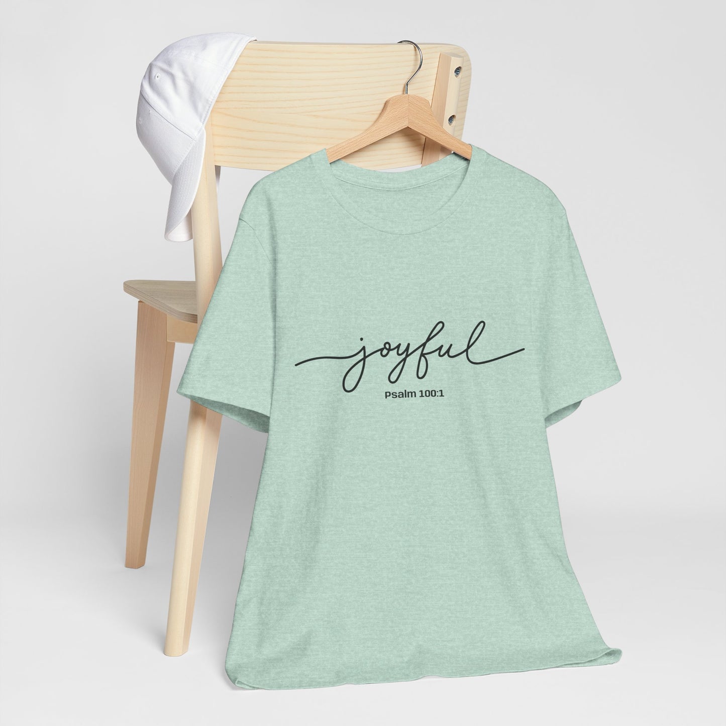 Joyful Quote Unisex Tee - Inspirational Shirt, Faith-Based Gift, Christian Apparel, Summer Casual Wear, Versatile Everyday Top