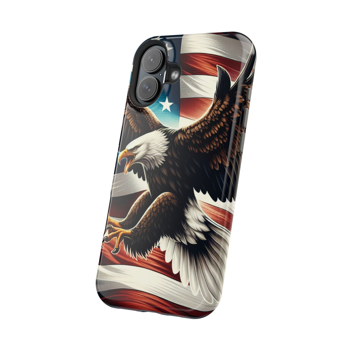 iPhone 13-16  Patriotic Eagle Magnetic Tough Cases, 4th of July