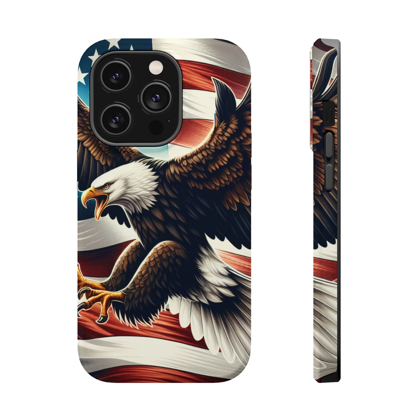 iPhone 13-16  Patriotic Eagle Magnetic Tough Cases, 4th of July