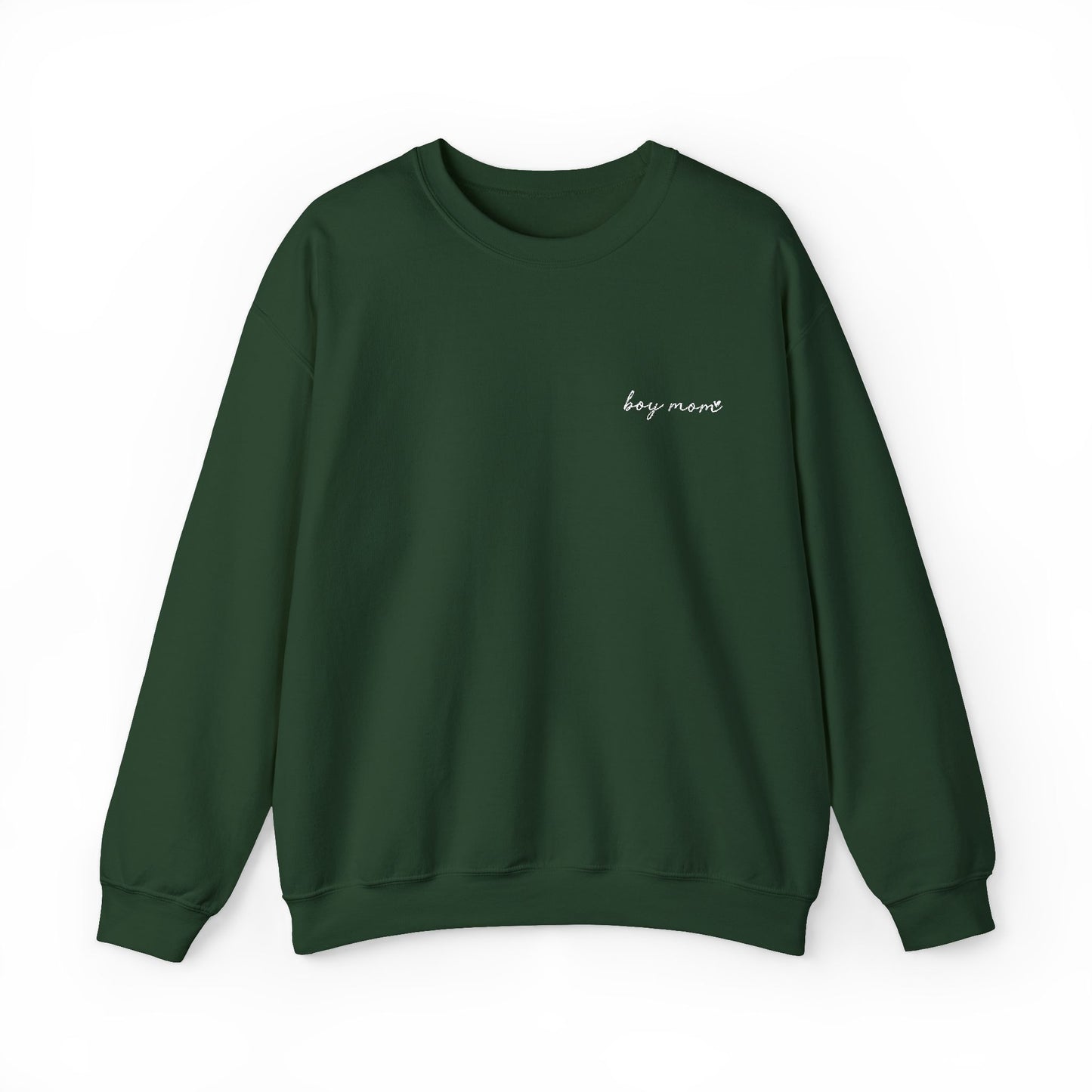 Embroidered Boy Mom Unisex Heavy Blend™ Crewneck Sweatshirt