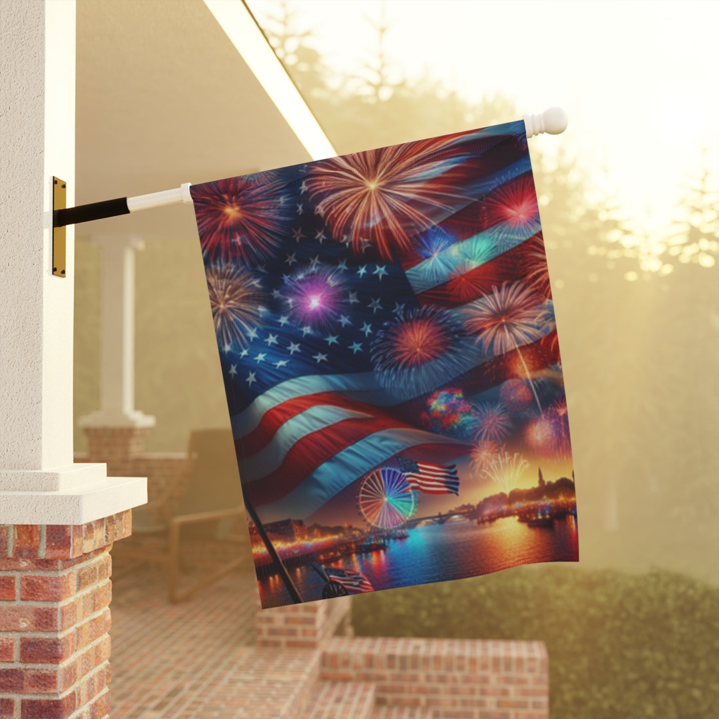 Patriotic Garden Banner - 4th of July Decor, Independence Day Flag, Outdoor Decoration, Summer Celebration Flag, American Flag Banner