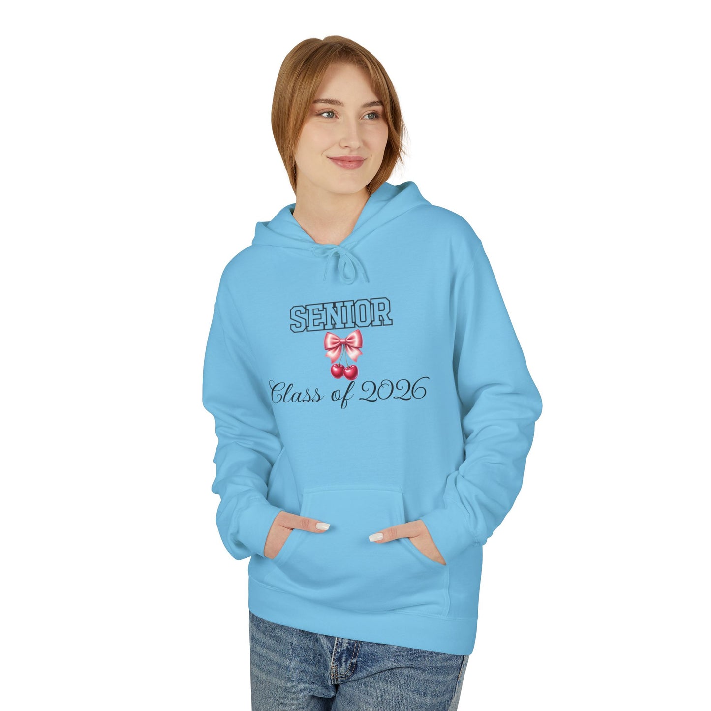 Sleek Senior Class of 2026 Hoodie, Graduation Gift, College Bound Apparel, Unisex Fleece Sweatshirt, Cozy Campus Wear