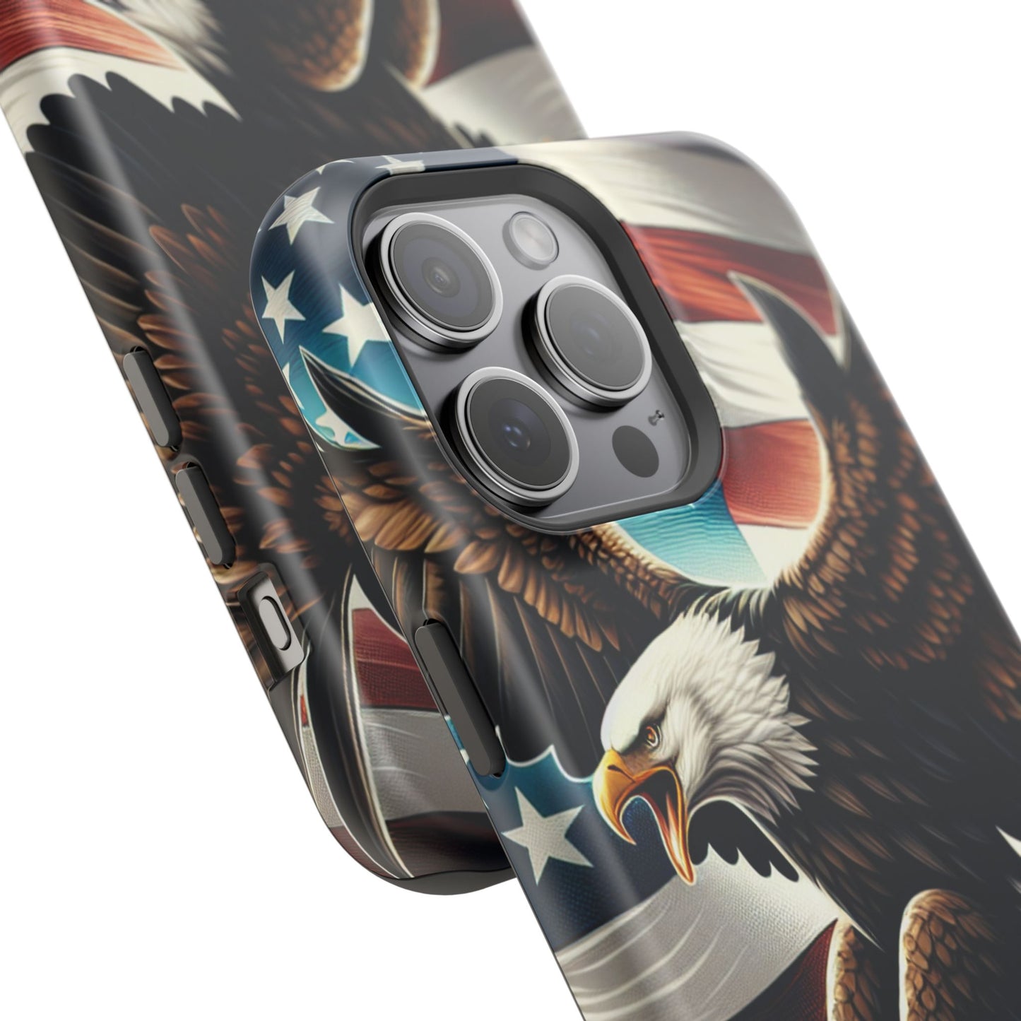 iPhone 13-16  Patriotic Eagle Magnetic Tough Cases, 4th of July