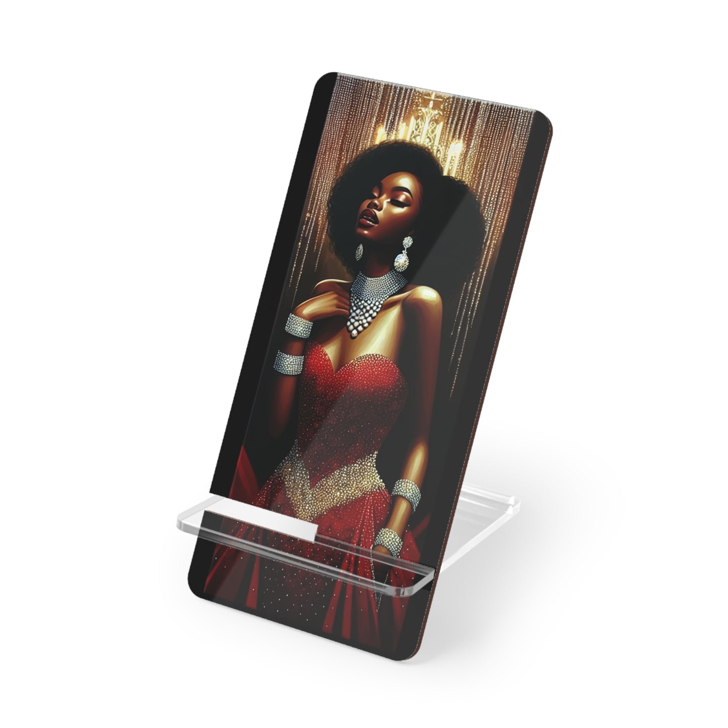 Elegant Smartphone Display Stand, Chic Phone Holder, Modern Desk Accessory, Unique Gift for Fashion Lovers, Home Office Decor