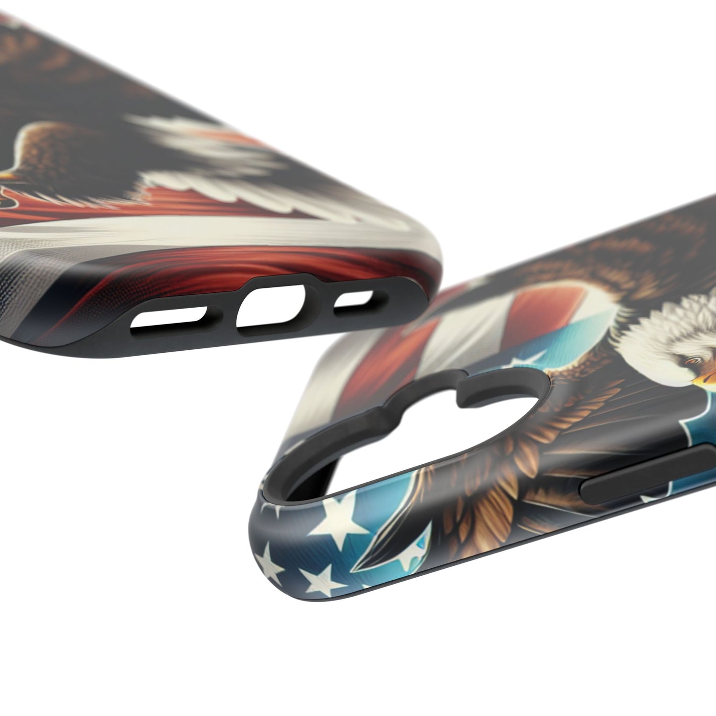 iPhone 13-16  Patriotic Eagle Magnetic Tough Cases, 4th of July