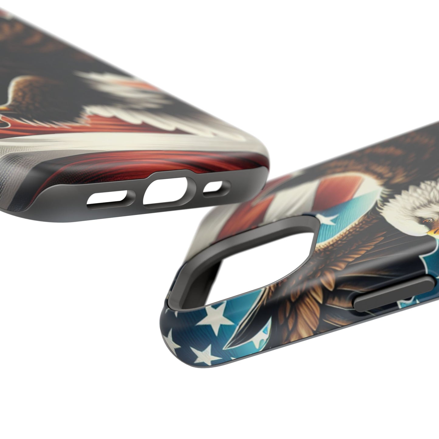 iPhone 13-16  Patriotic Eagle Magnetic Tough Cases, 4th of July