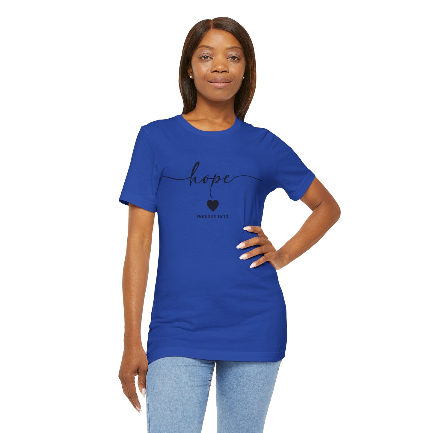 Hope-Inspired Unisex Short Sleeve Tee | Christian Gift, Inspirational Apparel, Motivational Shirt, Faith-Based Clothing, Bible Verse Tee