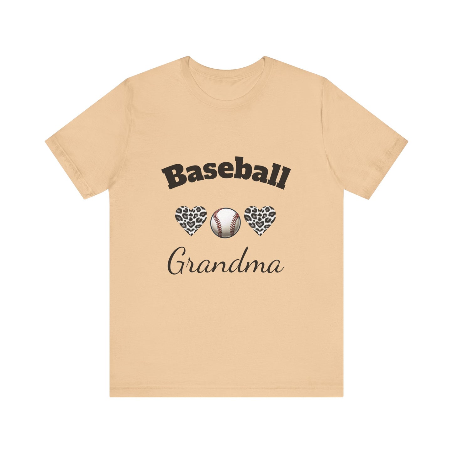 Grandma Baseball Tee with Personalized Name and Jersey Number on the back