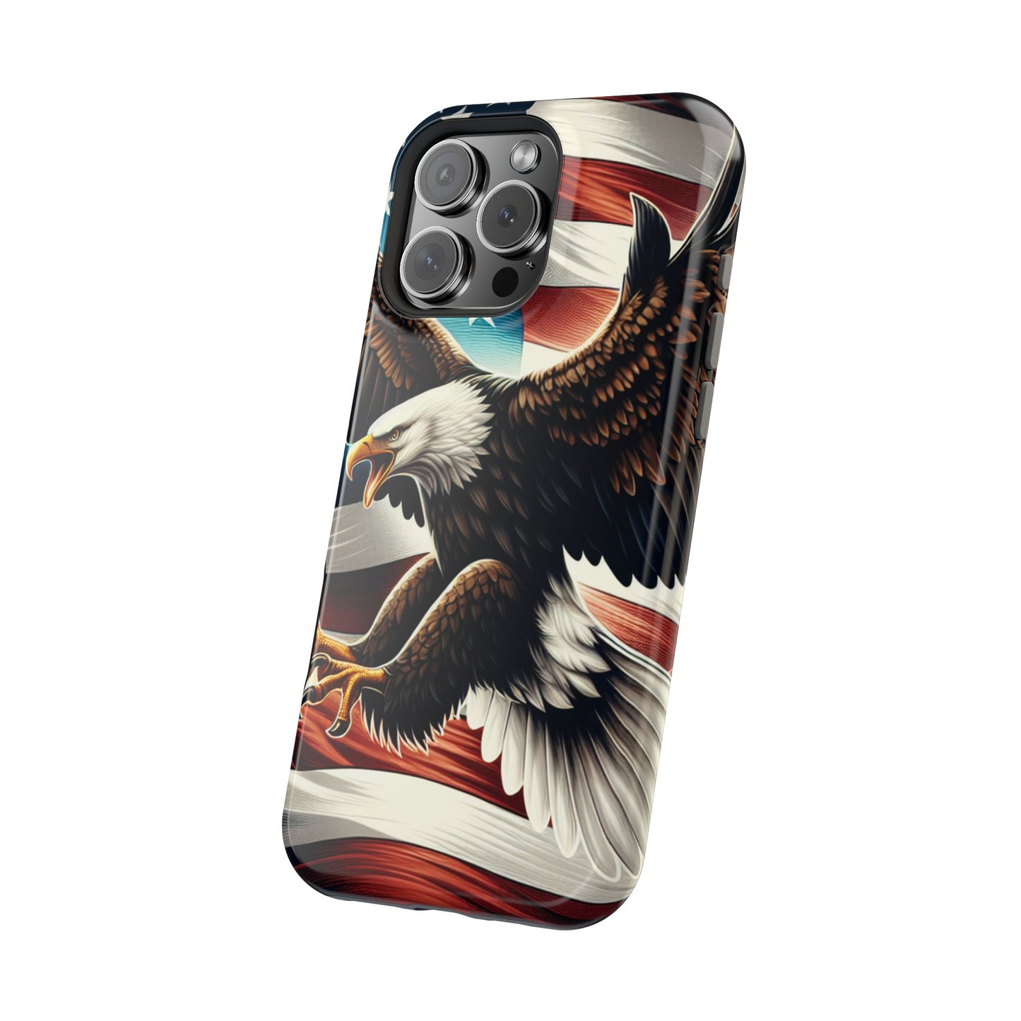 iPhone 13-16  Patriotic Eagle Magnetic Tough Cases, 4th of July