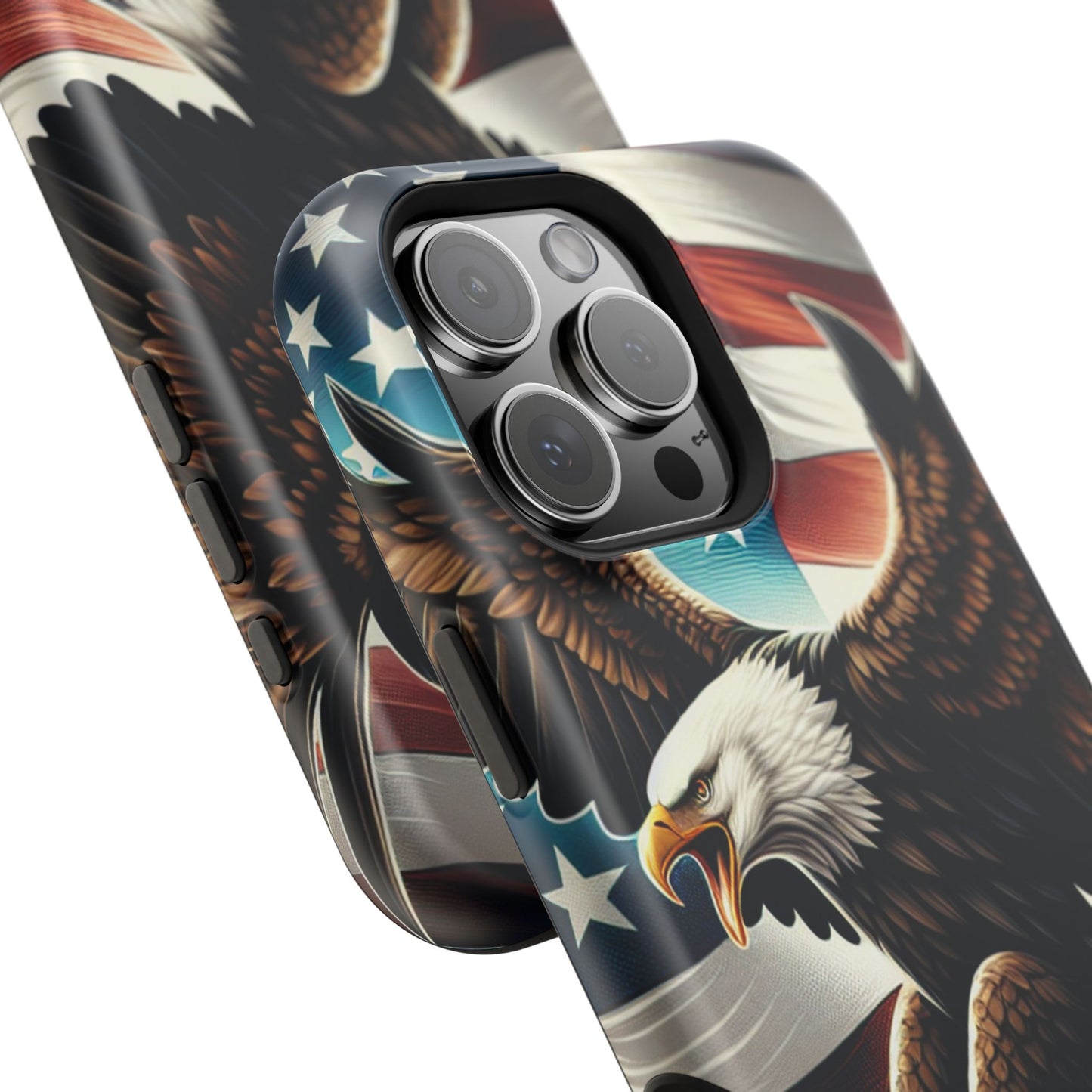 iPhone 13-16  Patriotic Eagle Magnetic Tough Cases, 4th of July