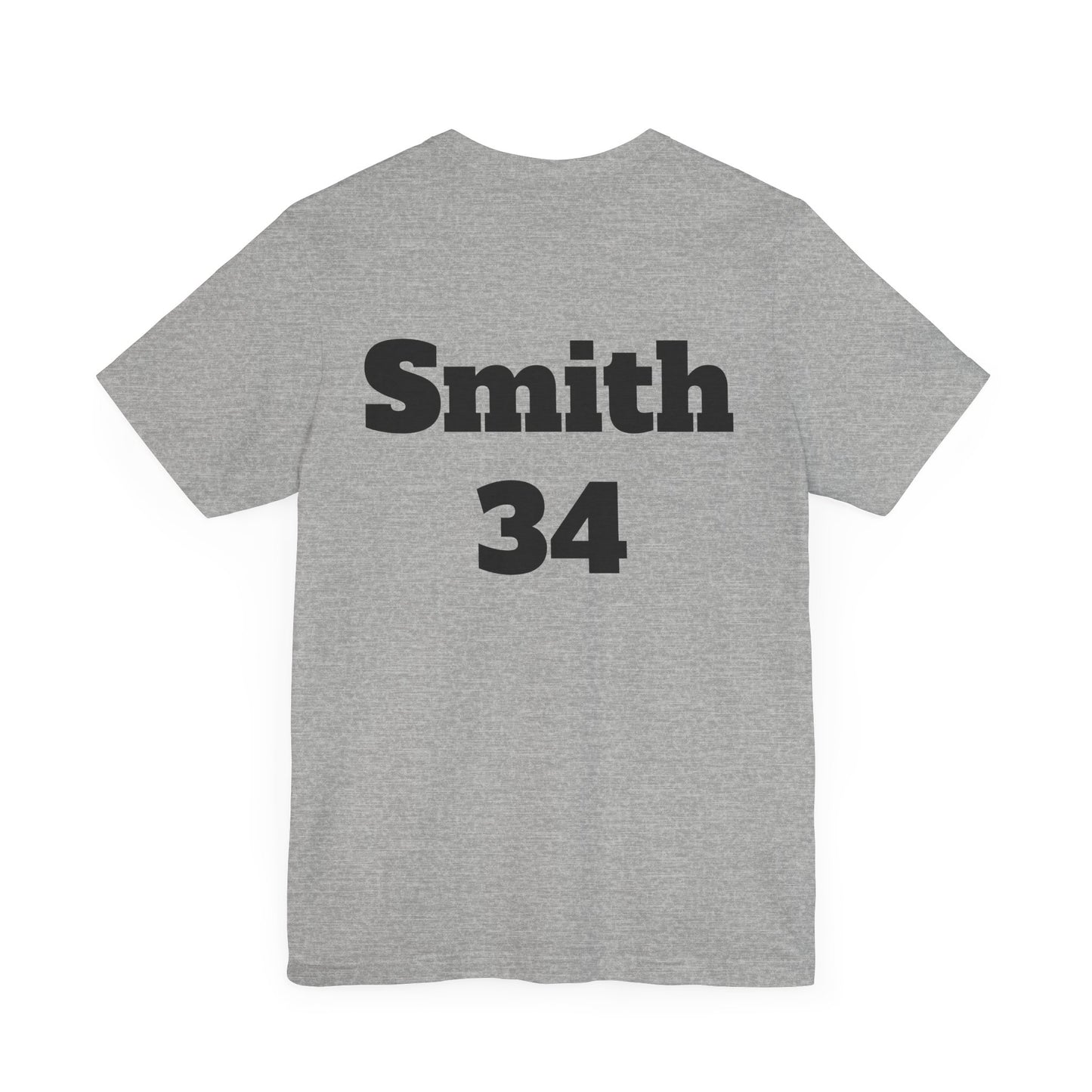 Grandma Baseball Tee with Personalized Name and Jersey Number on the back