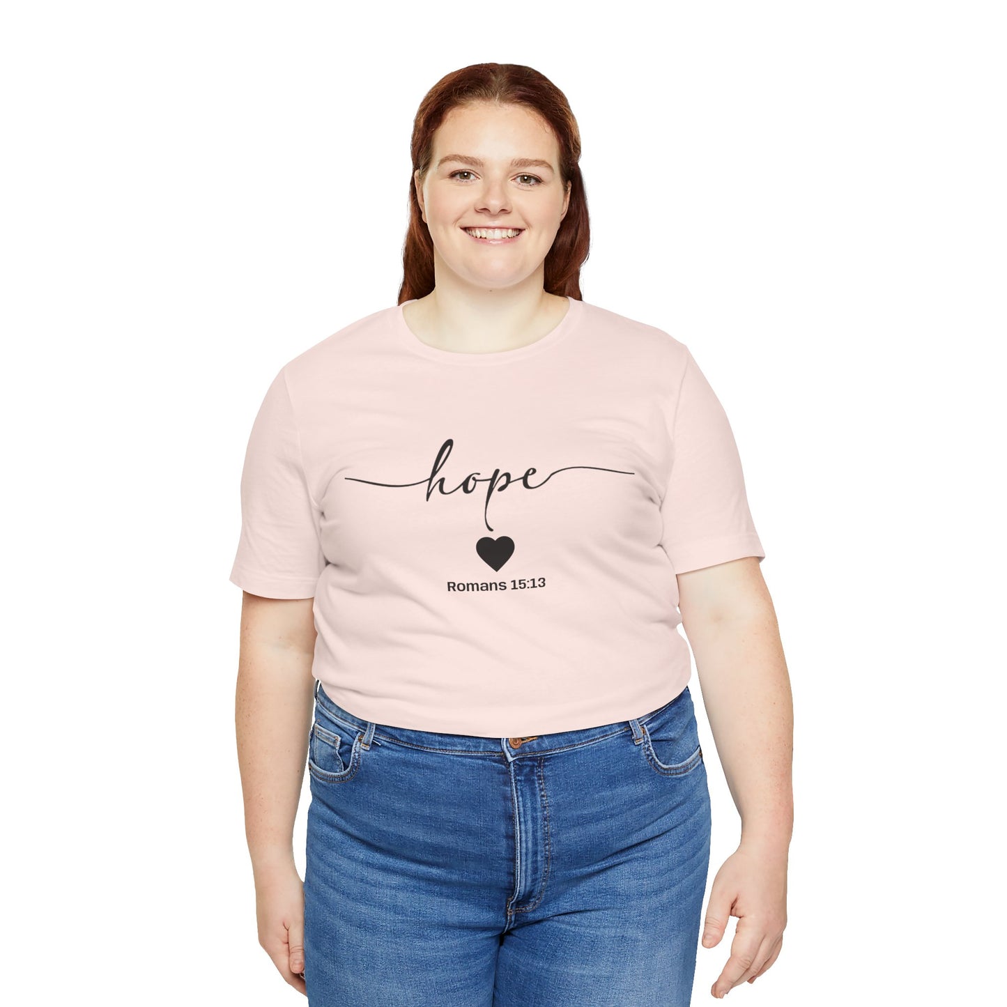Hope-Inspired Unisex Short Sleeve Tee | Christian Gift, Inspirational Apparel, Motivational Shirt, Faith-Based Clothing, Bible Verse Tee