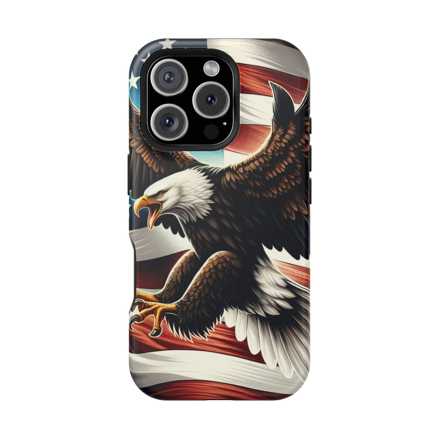 iPhone 13-16  Patriotic Eagle Magnetic Tough Cases, 4th of July