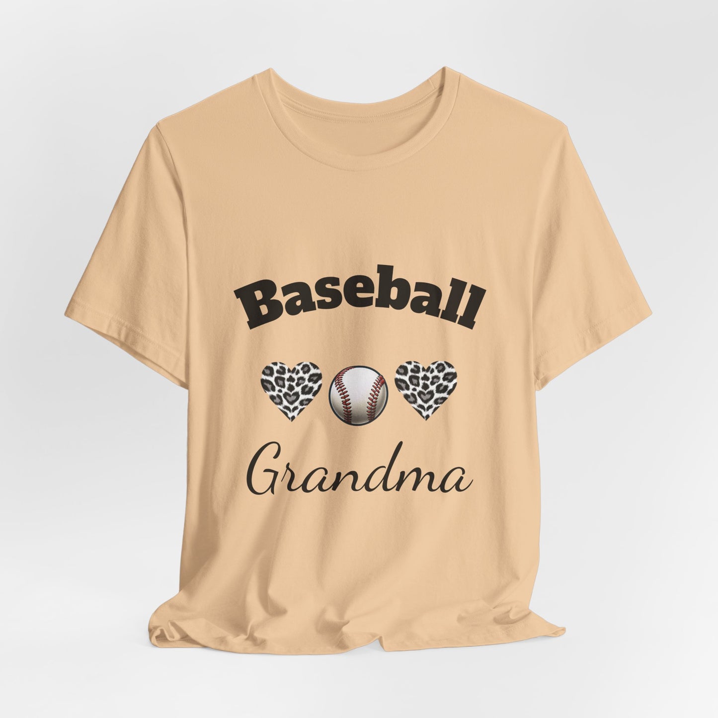 Grandma Baseball Tee with Personalized Name and Jersey Number on the back
