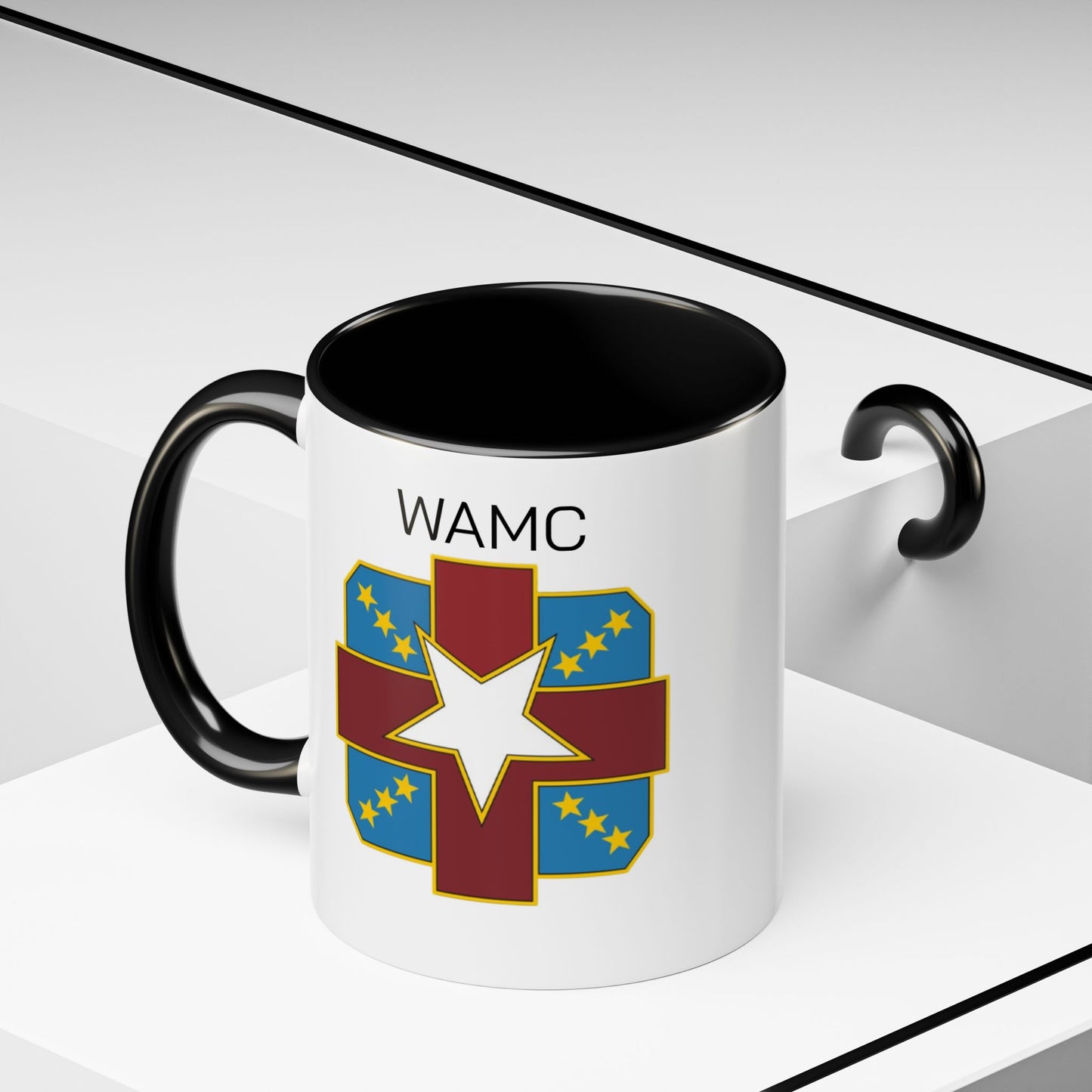 Womack, WAMC, Patriotic Accent Coffee Mug - Perfect for Veterans, Military Families, Heroic Moments, Unique Gifts, and Daily Inspiration