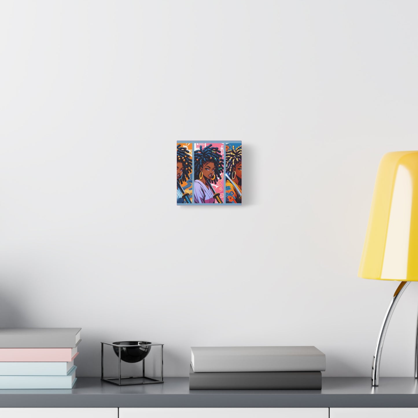 Artistic Canvas Wall Decor, Afrocentric Artwork, Contemporary Home Decor, Unique Gift for Art Lovers, Black-Owned Art
