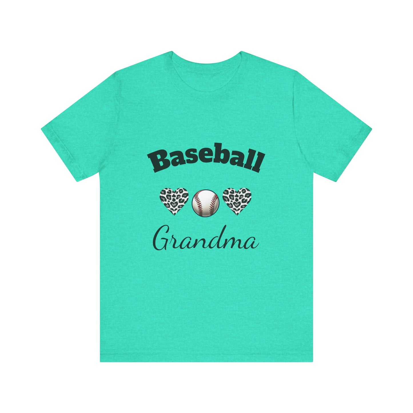 Grandma Baseball Tee with Personalized Name and Jersey Number on the back