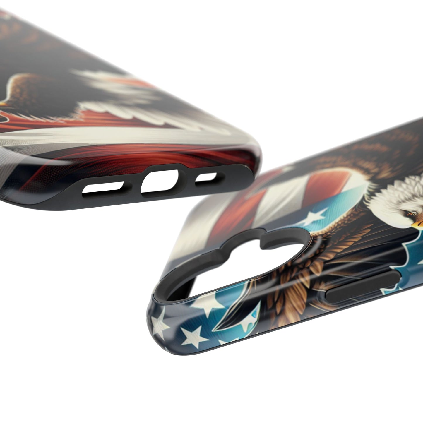 iPhone 13-16  Patriotic Eagle Magnetic Tough Cases, 4th of July