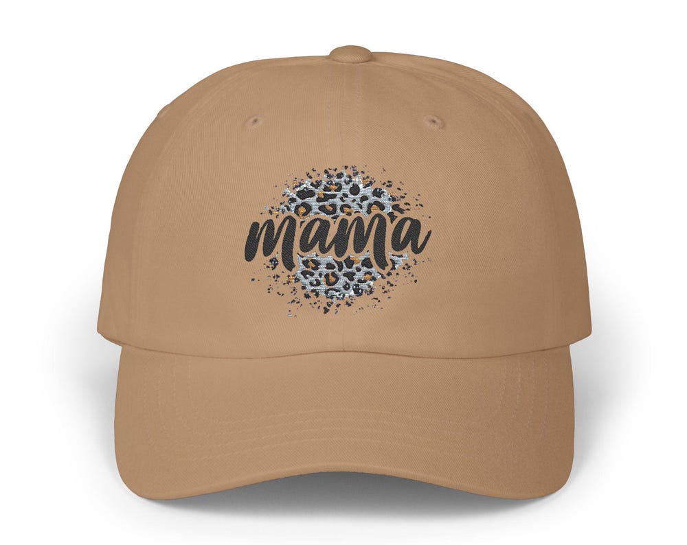 Leopard Print Mama Cap Hat